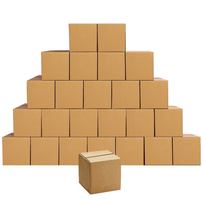 Edenseelake صناديق كرتون إدنسيل ليك 6 × 6 × 6 بوصة صناديق شحن صغيرة، 25 عبوة - Image 1